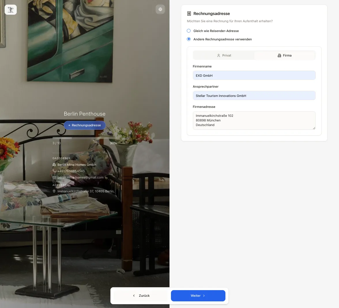 Probably the most sophisticated online check-in on the market - Step 4 / 8