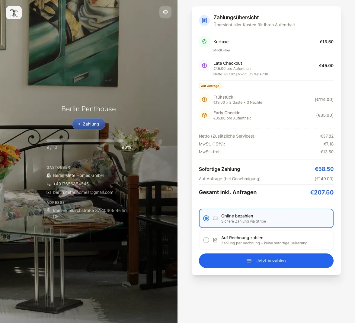 Probably the most sophisticated online check-in on the market - Step 8 / 8